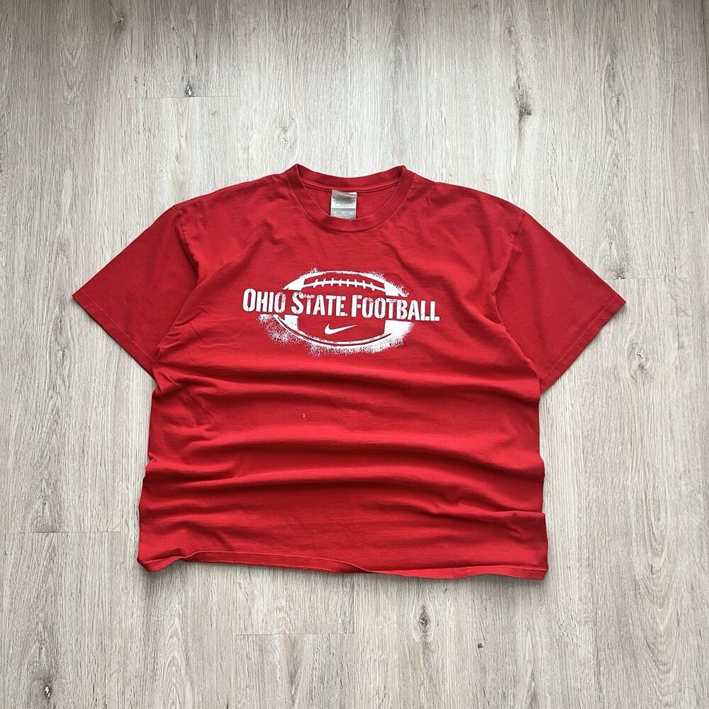 Vintage Y2K Nike Team Ohio State Buckeyes Football Short Sleeve T-Shirt Mens XL